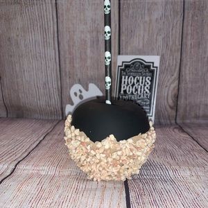 Black Halloween Caramel Apple, Gothic Fake Fruit